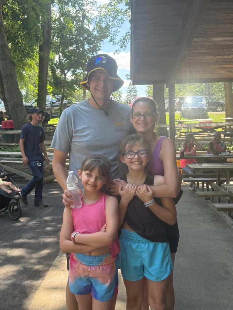 Bauer employees with family