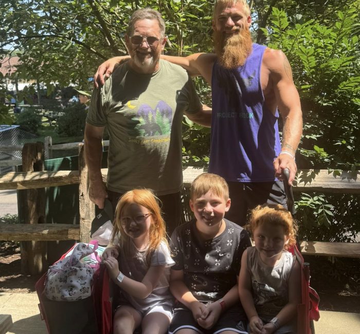 Bauer employees with family at event