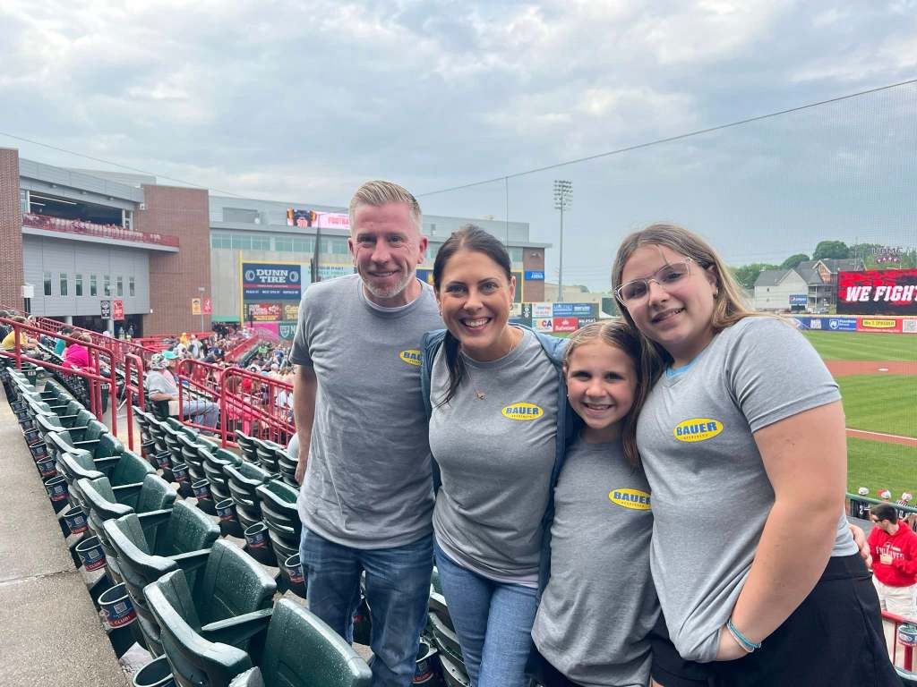 Bauer specialty workers at the SeaWolves game