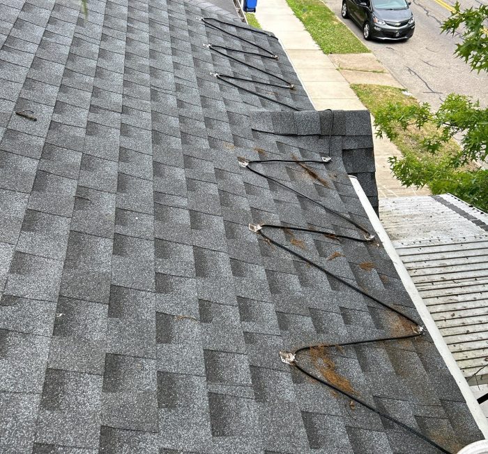heat cable on roof