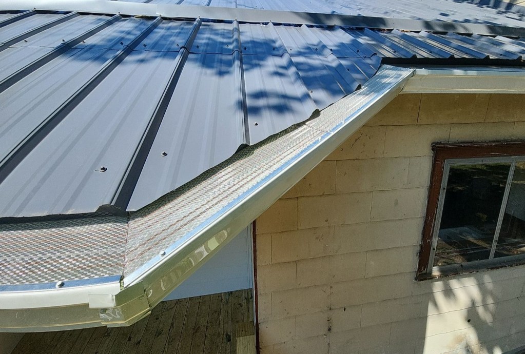 Klean Gutter on metal roof