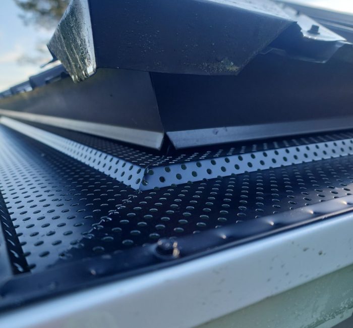 Black Shur Flo Gutter Guards