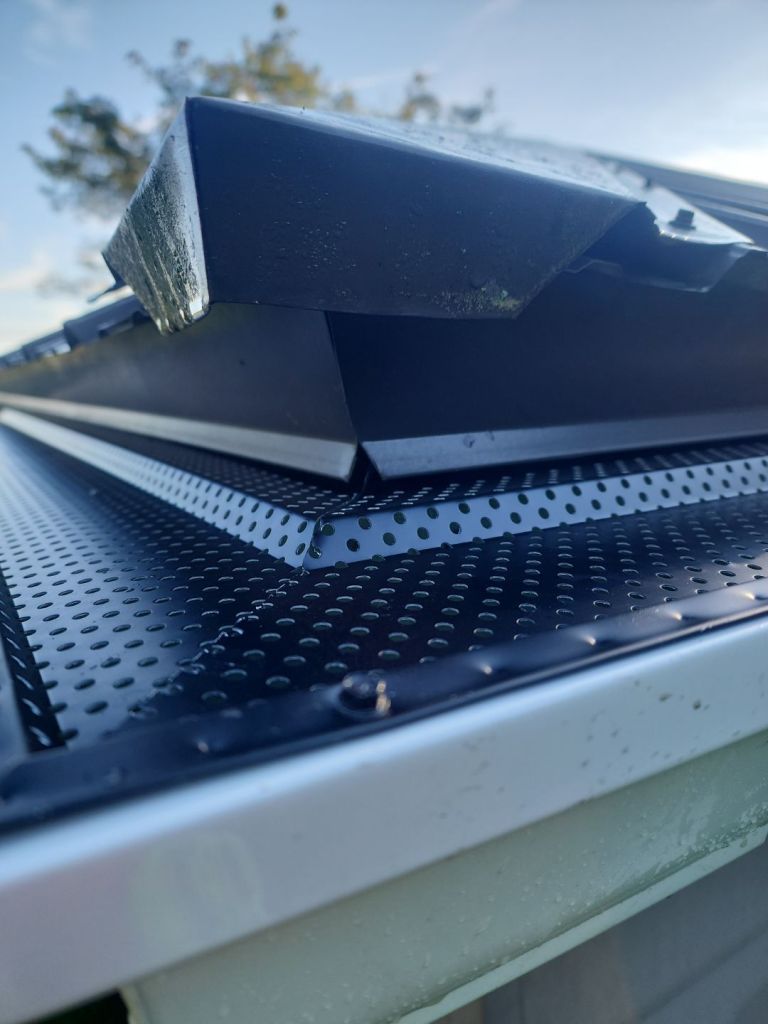 Black Shur Flo Gutter Guards