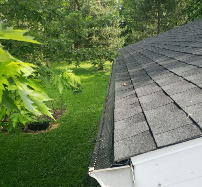 Black Shur Flo Gutter Guards